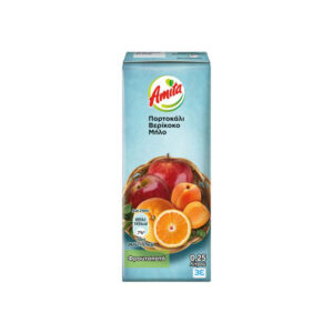 Amita Xυμός Πορτοκάλι-Μήλο-Βερύκοκο 250ml