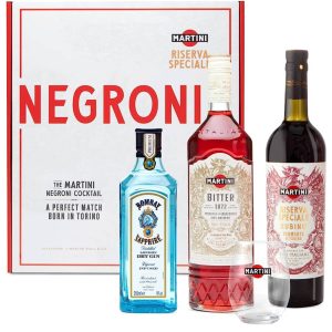 Martini Negroni Kit Gift Box Set x2 Glasses